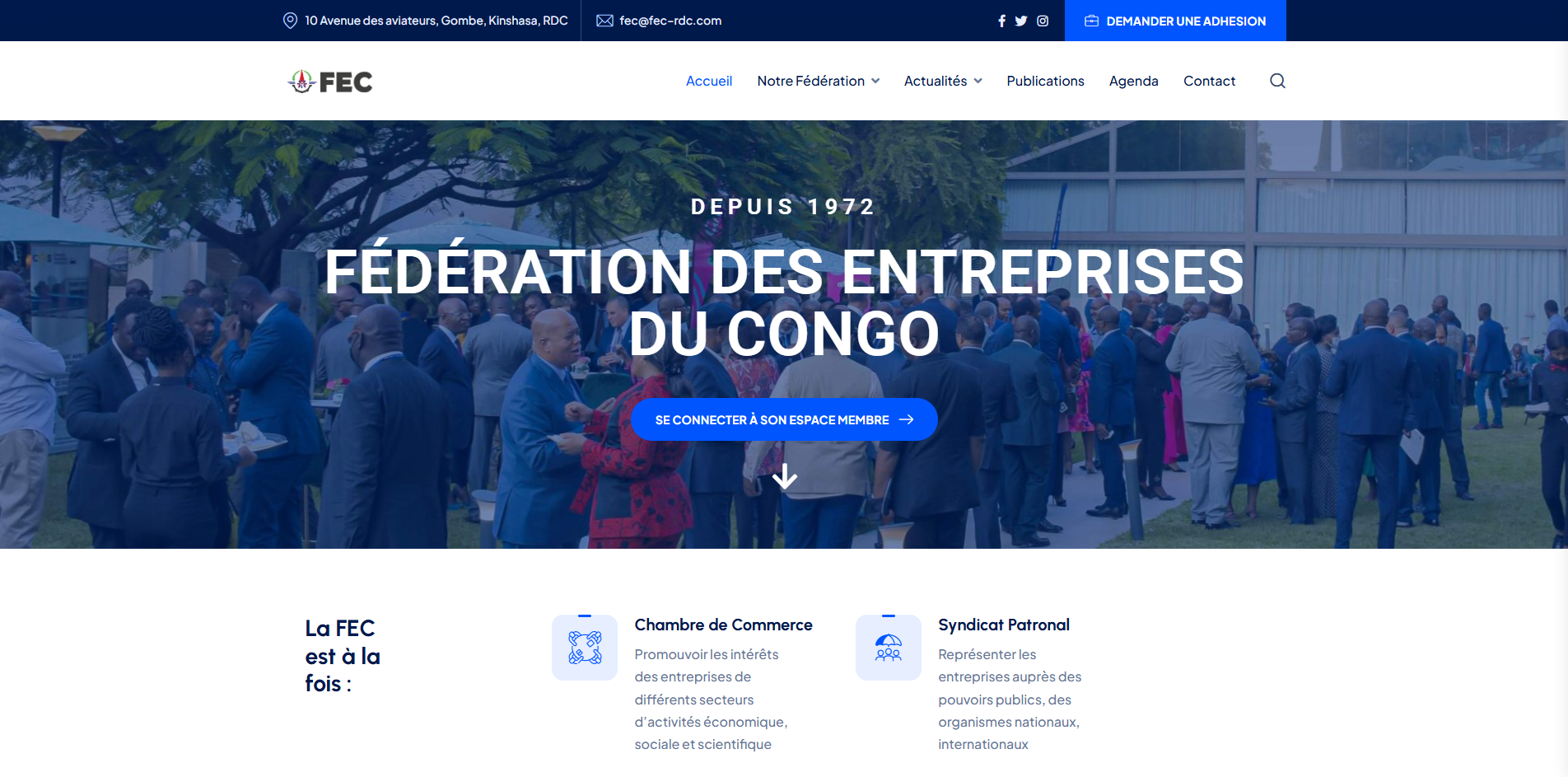 FEC · Site institutionnel